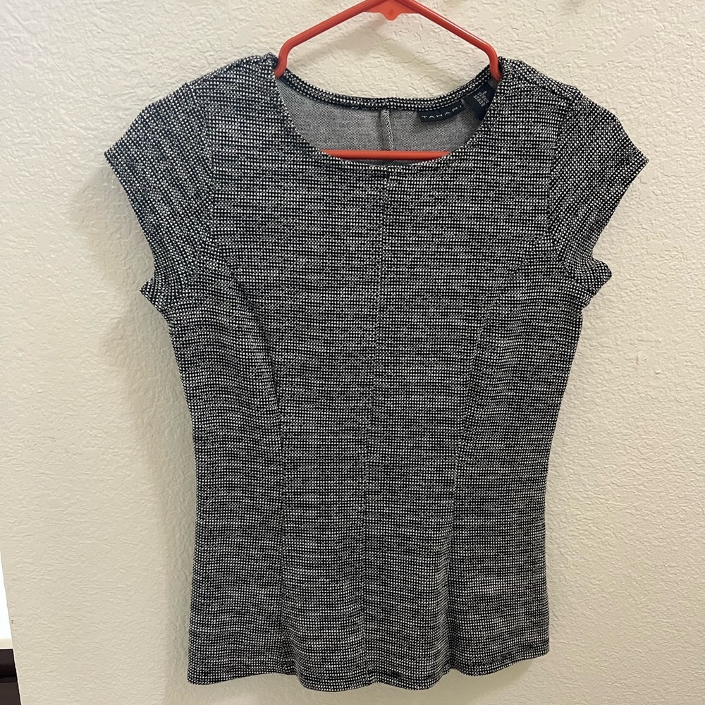 Tahari Cap Sleeve Top